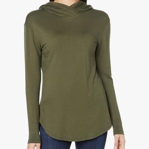 Daily Ritual SUPER SOFT long sleeve hooded pullover in S